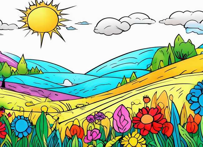 儿童填色模板 儿童填色模板图片