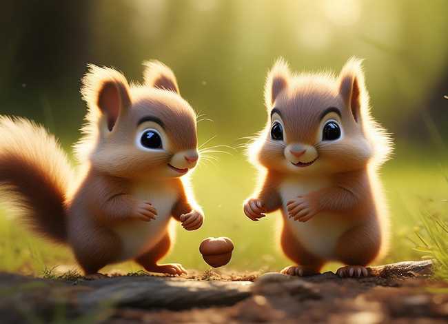 儿童故事小松鼠、小松鼠幼儿故事