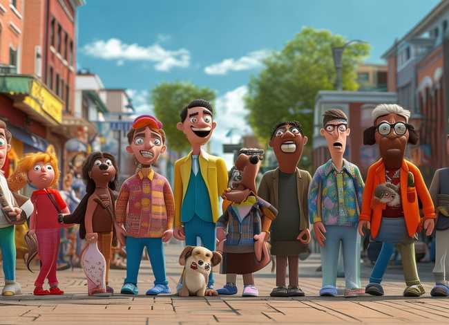 有关排队的故事视频；有关排队的故事视频短片