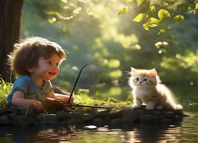 儿童故事短一点的小猫钓鱼（幼儿短故事小猫钓鱼）