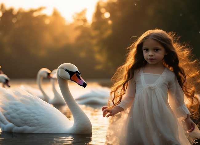 野天鹅的故事绘本；野天鹅的故事绘本图片