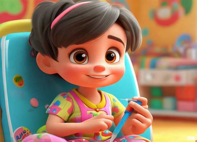 儿童打针的图片；儿童打针的图片卡通