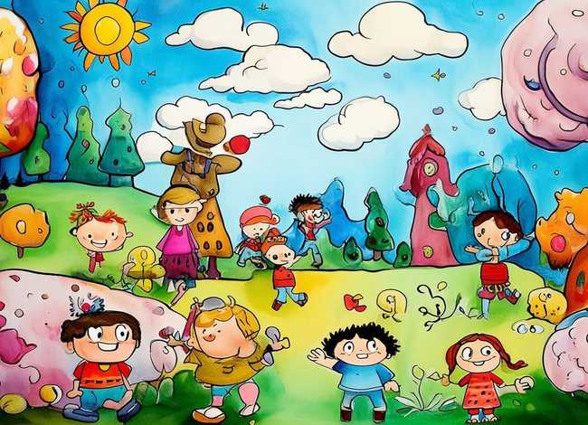 儿童故事水粉画 - 幼儿故事水粉画