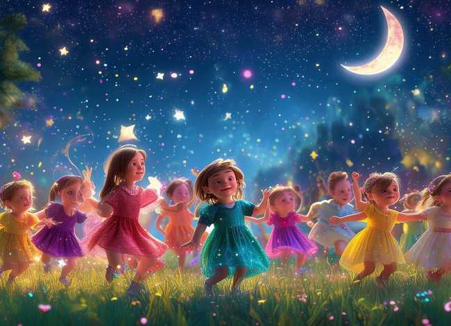 星星儿童舞蹈背景及音乐下载 儿童舞蹈《星星》