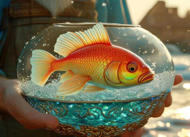 渔夫和金鱼的故事绘本在线阅读；渔夫和金鱼的故事绘本在线阅读图片