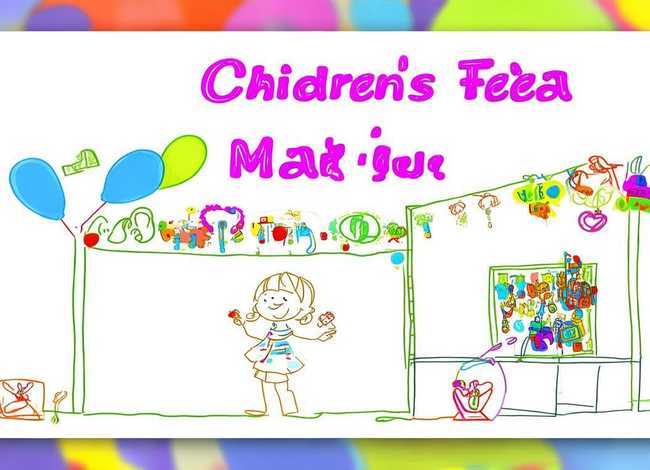 儿童跳蚤市场海报图片简单又好看（儿童跳蚤市场摊位海报简笔画图片）