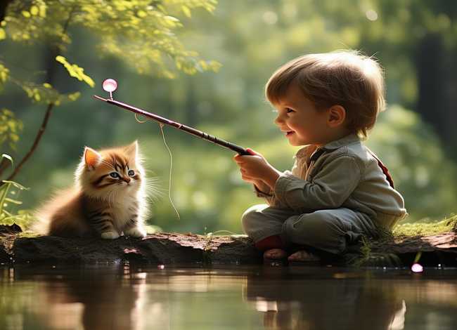 儿童故事短一点的小猫钓鱼（幼儿短故事小猫钓鱼）