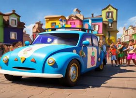 警车儿童故事；幼儿警车故事