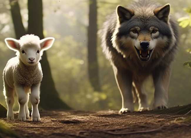 小羊和大灰狼的故事英文版（小羊和大灰狼的故事英文版带翻译）