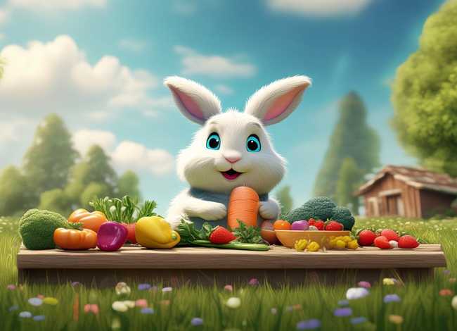 幼儿故事引导 - 幼儿故事引不挑食的小白兔