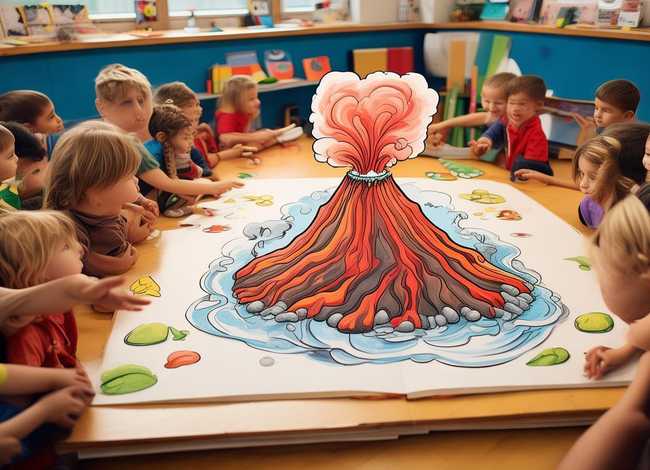 火山爆发儿童故事文字；火山爆发故事幼儿园