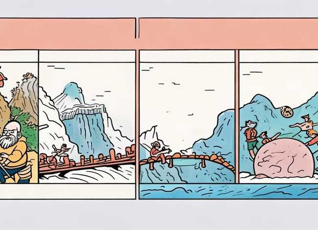 四字成语故事简笔画、四字成语故事简笔画大全四格