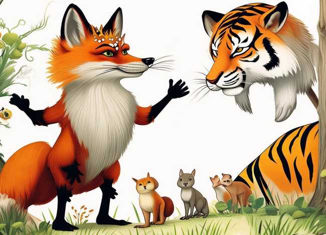 幼儿故事狐假虎威的图片 幼儿故事狐假虎威的图片大全