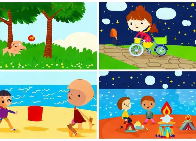 儿童简笔绘画小故事 简笔画小故事4个图 幼儿