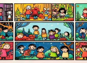儿童连环画6张简单、儿童连环画6张简单又漂亮
