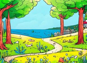 绘本背景图片简笔画（绘本背景图片简笔画大全）