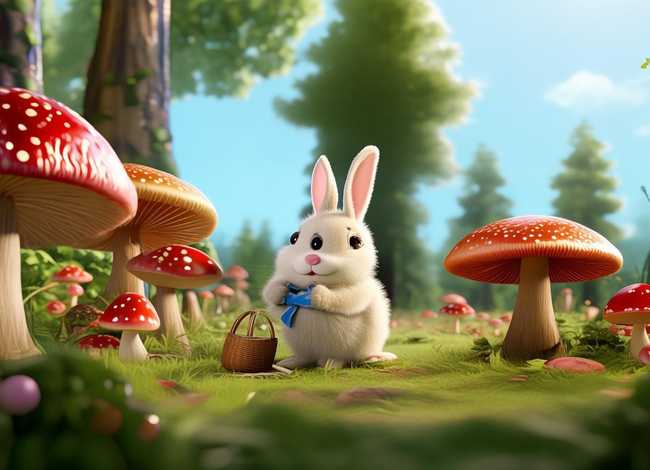 小兔子采蘑菇的故事（小兔子采蘑菇的故事原文）