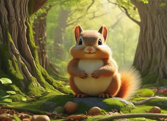 儿童故事小松鼠的故事 动画片小松鼠的故事