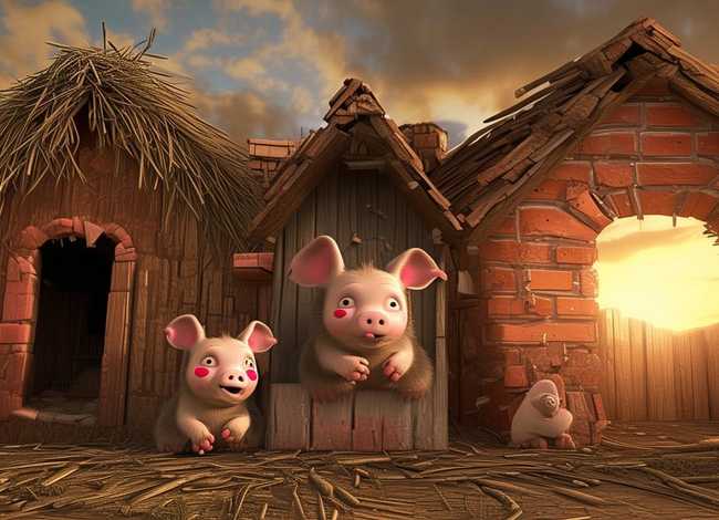 少儿睡前故事三只小猪 少儿睡前故事365三只小猪