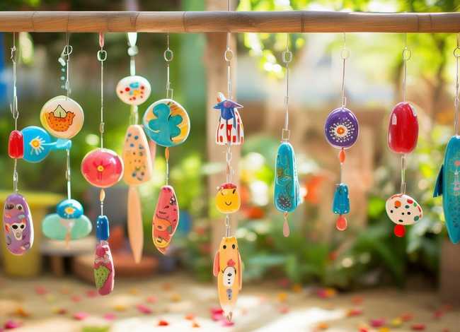 幼童风铃、幼儿风铃制作图片步骤