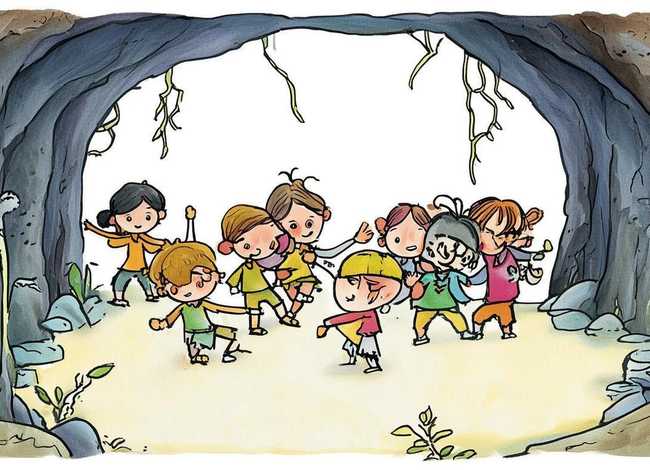 地道战儿童画 地道战儿童画简单又漂亮