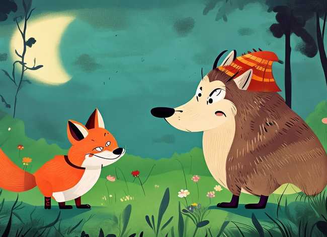 少儿故事狼和狐狸，少儿故事狼和狐狸图片