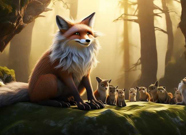 有狐狸的故事，有狐狸的寓言故事