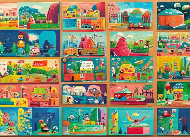 幼儿故事绘画连环画带字，幼儿故事绘画连环画带字图片