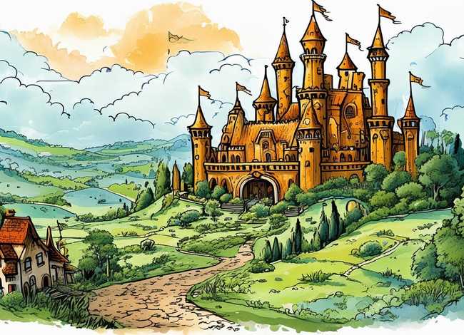 王国主题绘画简笔画、王国主题绘画简笔画怎么画