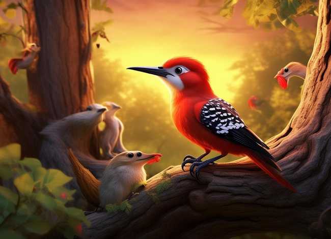 啄木鸟儿童故事睡前完整故事 啄木鸟的故事睡前故事