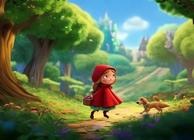 儿童故事英语动画小红帽；英语版的小红帽的故事视频动画