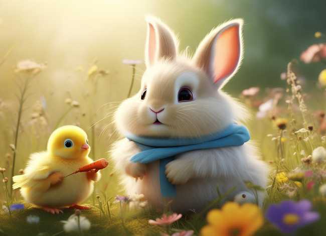 小鸡的故事；小兔子和小鸡的故事
