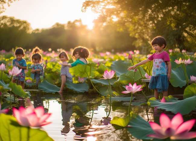 关于荷花主题的儿童故事大班；关于荷花的幼儿故事