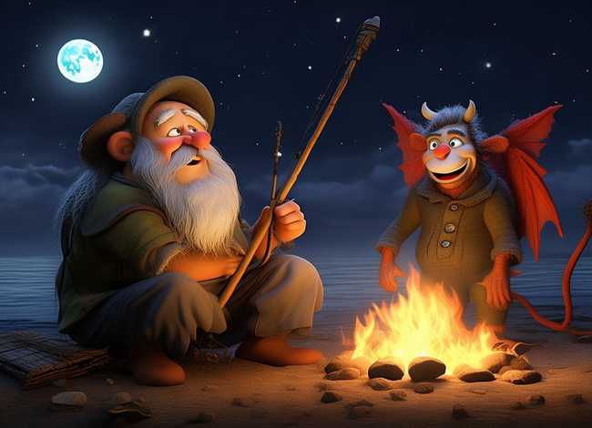 儿童睡前故事渔夫和魔鬼的故事、渔夫和魔鬼的故事在线听
