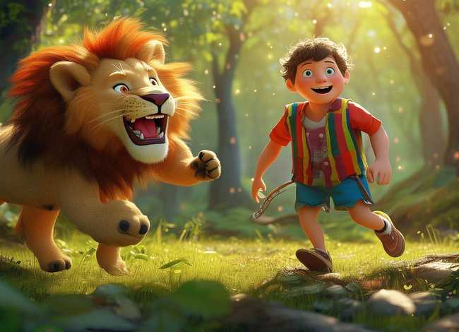 狮子猎人儿童故事、狮子与猎人儿童故事