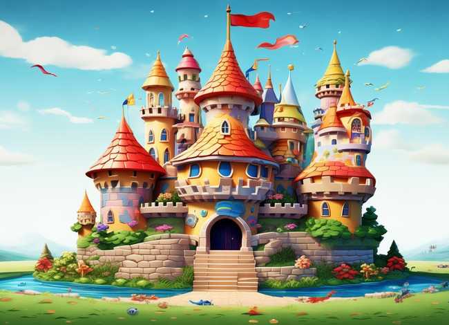 城堡儿童屋，儿童城堡屋顶