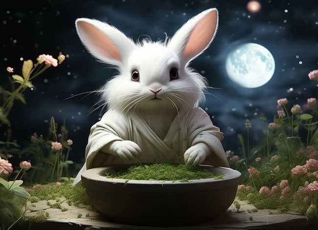 儿童玉兔捣药的故事 玉兔捣药的故事50