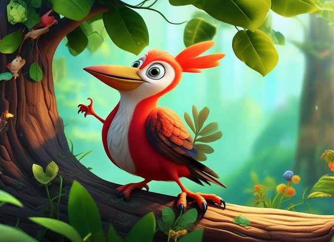 啄木鸟儿童故事视频；幼儿故事啄木鸟