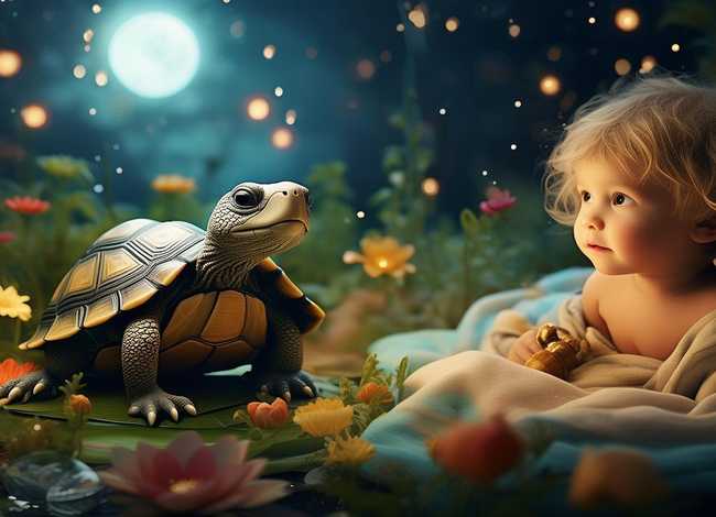 儿童睡前故事聪明的乌龟 - 幼儿睡前故事聪明的乌龟