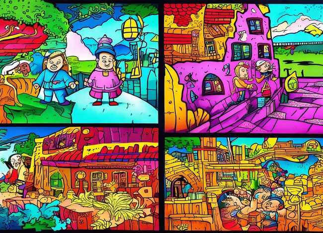 幼儿故事连环画作品4张，幼儿故事连环画作品4张怎么画