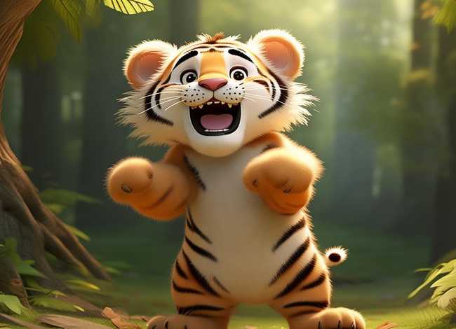 儿童故事中小老虎是怎么说话的 - 小老虎是怎么叫的文字
