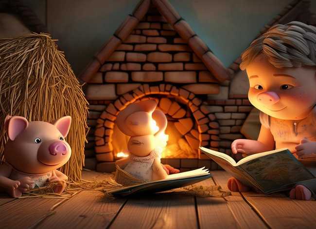 小孩睡前故事三只小猪；小孩故事睡前故事三只小猪