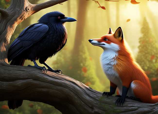 乌鸦与狐狸讲故事，乌鸦与狐狸讲故事视频