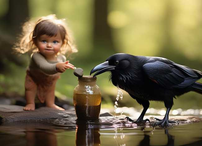 乌鸦喝水幼儿故事内容；乌鸦喝水幼儿故事内容是什么