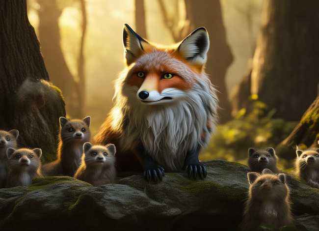 有狐狸的故事，有狐狸的寓言故事