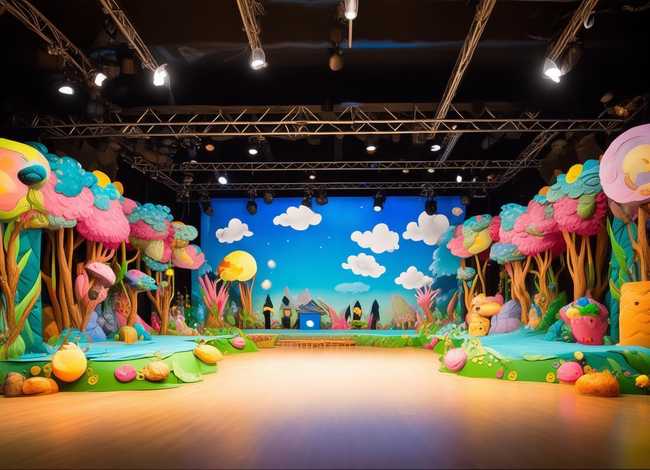 儿童故事表演背景图片、幼儿故事表演背景图片