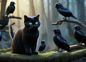 猫小帅七只乌鸦的故事、猫小帅七只乌鸦的故事内容