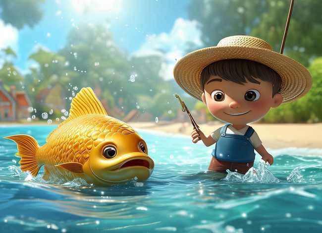幼儿故事渔夫和金鱼的故事；幼儿故事渔夫和金鱼的故事视频