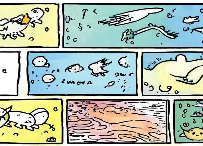 手绘简单漫画小故事六篇、手绘简单漫画小故事六篇图片