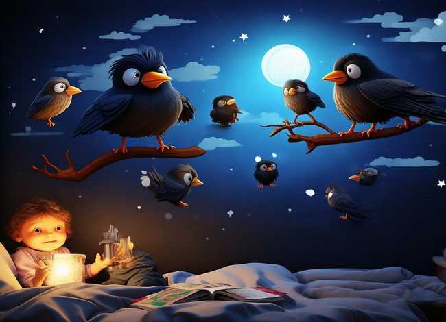 儿童睡前故事七只乌鸦（幼儿睡前故事七只乌鸦）